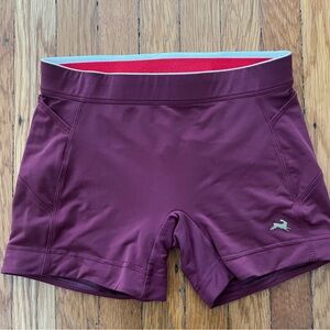 Tracksmith Maroon Lane Five Short Tights